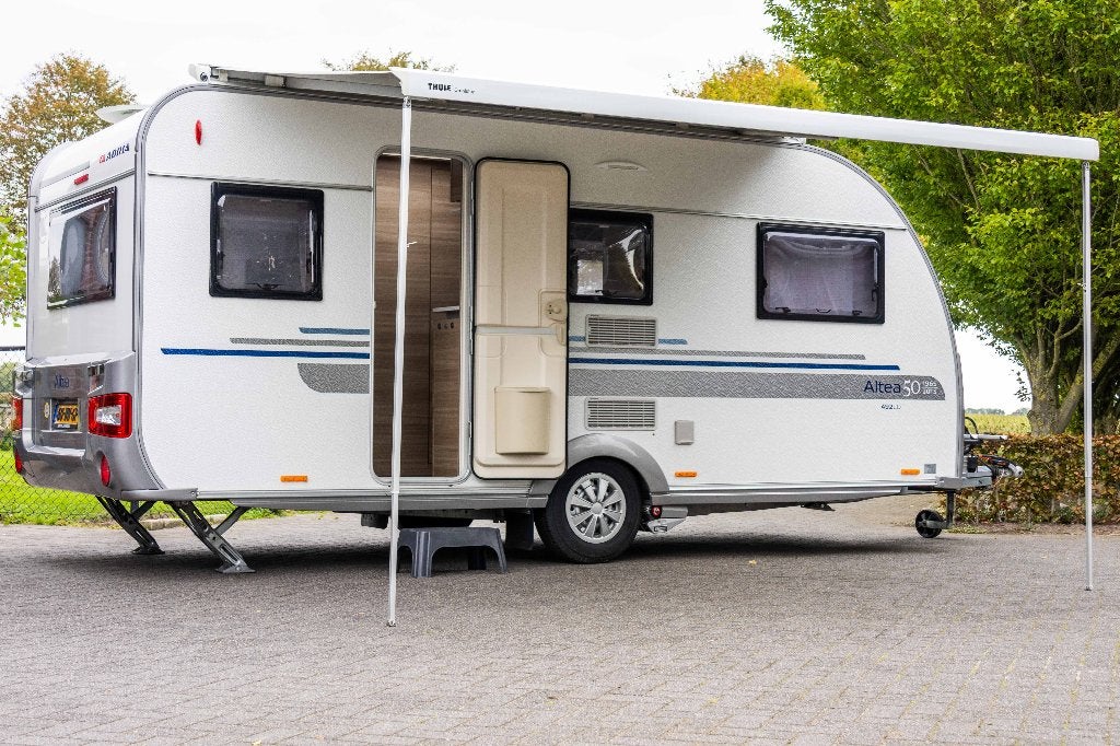 Adria Altea 492 LU Vol Opties Mover Voortent luifel Dakairco, 2 aparte bedden, Rondzit, Bedrijf, Adria