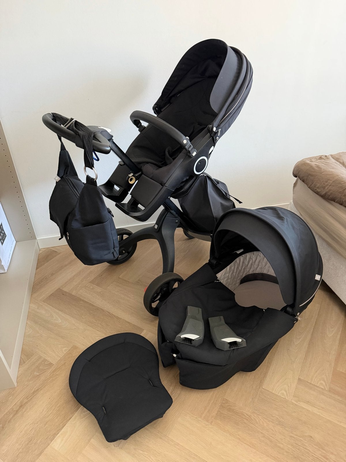 Stokke complete babywagen, Zo goed als nieuw, Combiwagen, Met reiswieg, Ophalen