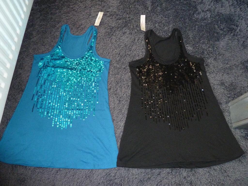 2 nieuwe tops, Maat 38/40 (M), Paris Today, Zwart, Nieuw