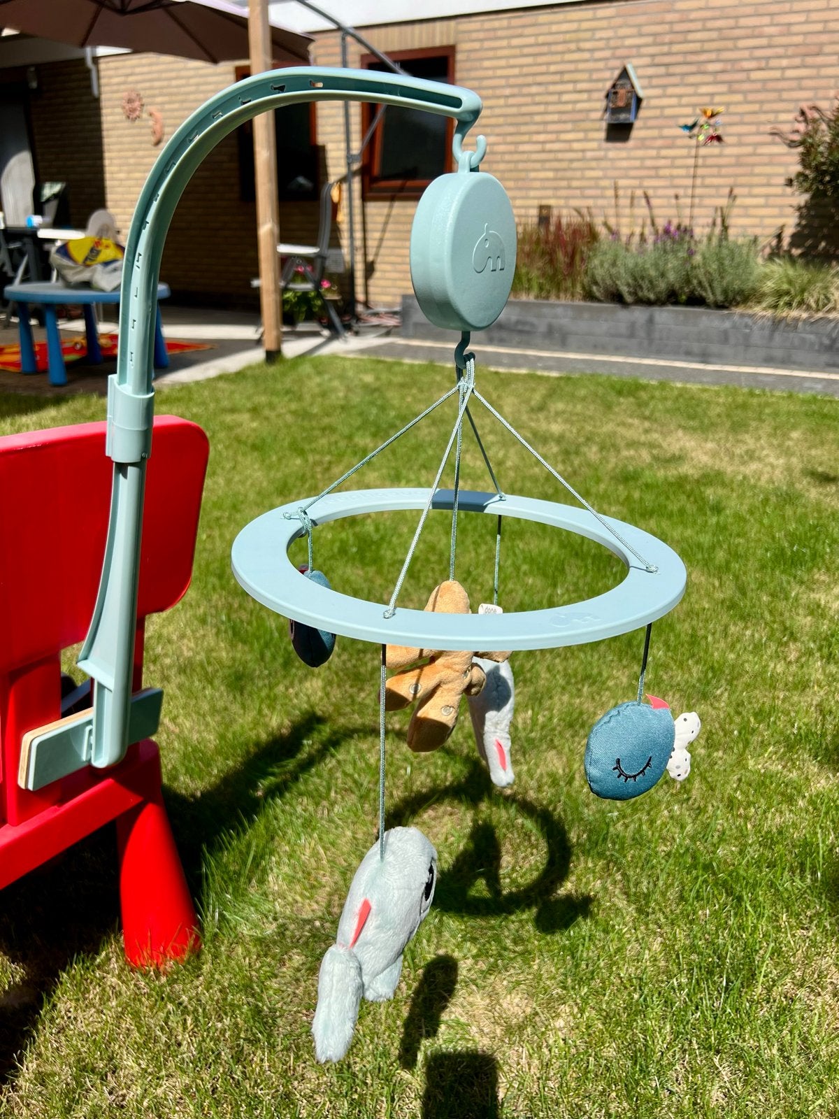 Done by Deer Muzikale Spiegel Mobiel – Sea Friends groen, Kinderen en Baby's, Ophalen of Verzenden, Zo goed als nieuw, Mobiel