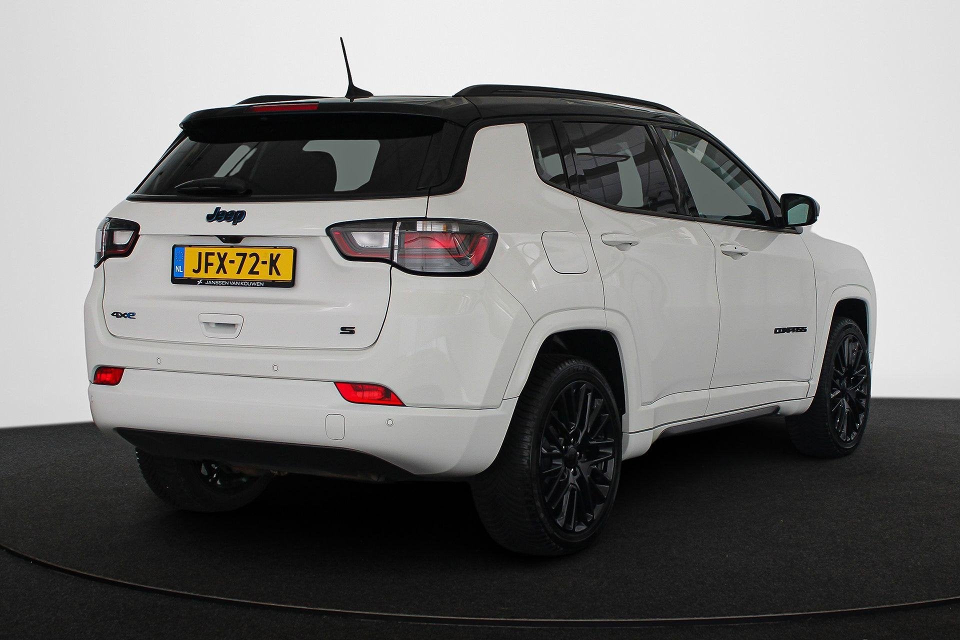 Jeep Compass 4xe 240 Plug-in Hybrid Electric S * Stuur/Stoel, Auto's, Automaat, Automatische klimaatregeling, 4 cilinders, Wit