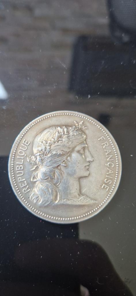 Bijzondere zilveren Franse medaille, Ophalen of Verzenden, Zilver