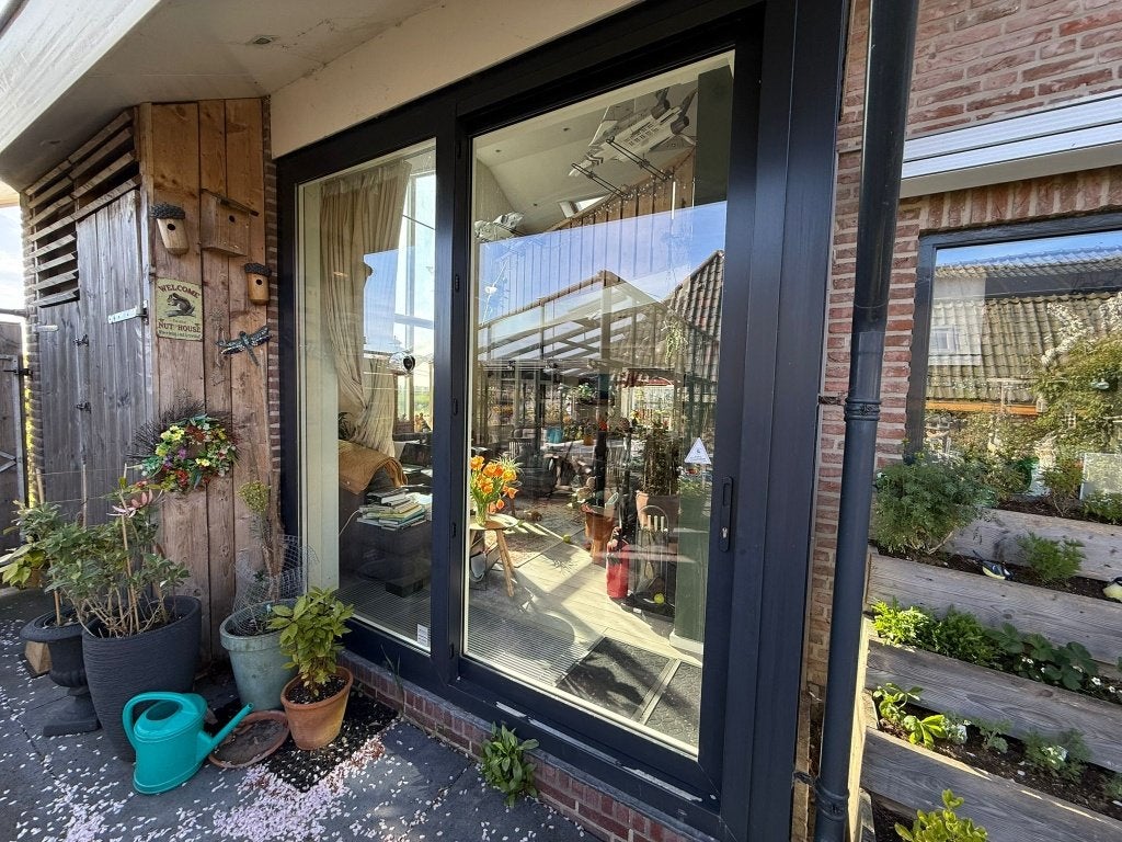 Grote 265x270 schuifdeur schuifpui HR++ Veiligheidsslot  hor, Doe-het-zelf en Verbouw, Kozijnen en Schuifpuien, Ophalen, 225 cm of meer
