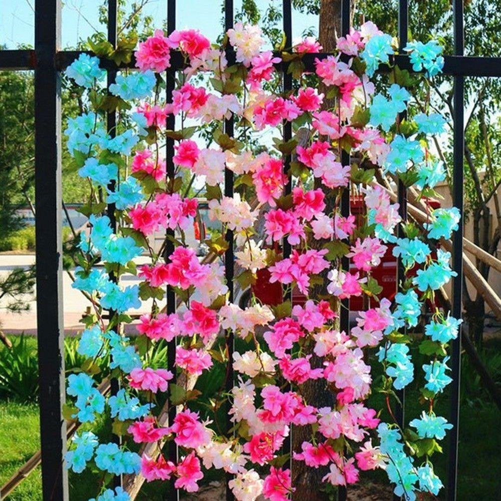 Kunst Kersenbloesem Slinger / Nep Plant Namaak Bloem Bloesem, Verzenden, Nieuw, Kunstbloesem