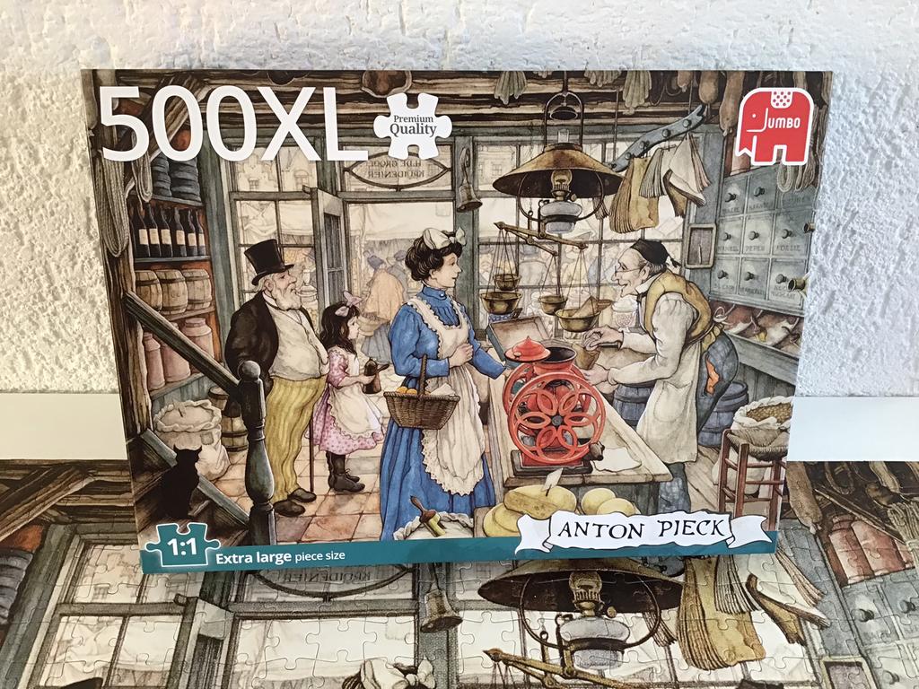 Anton Pieck de kruidenier 500XL compleet., Ophalen of Verzenden, 500 t/m 1500 stukjes, Zo goed als nieuw