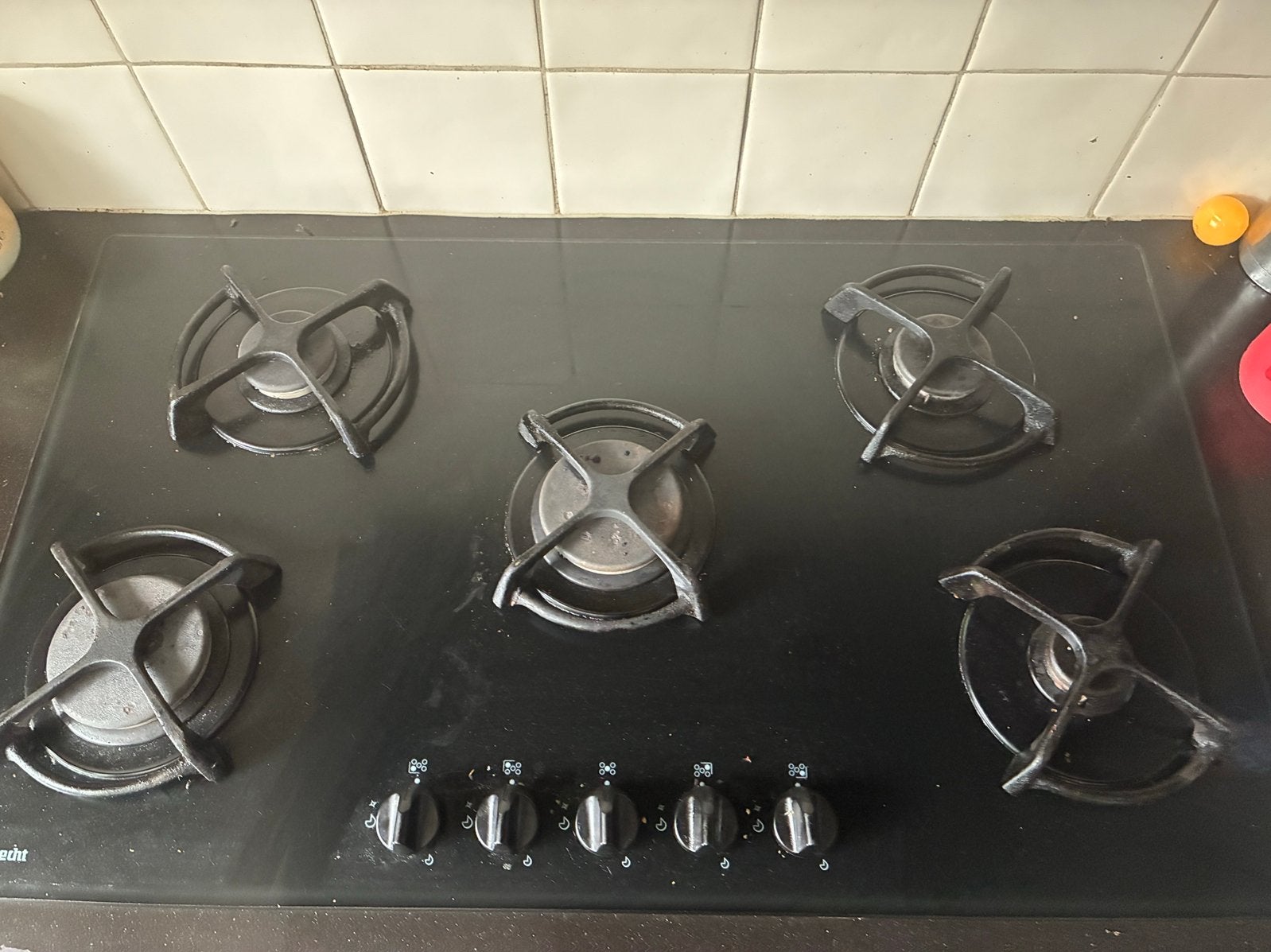 Bauknecht 5 pits gaskookplaat, Witgoed en Apparatuur, Kookplaten, Ophalen, Zo goed als nieuw, Inbouw, Gas