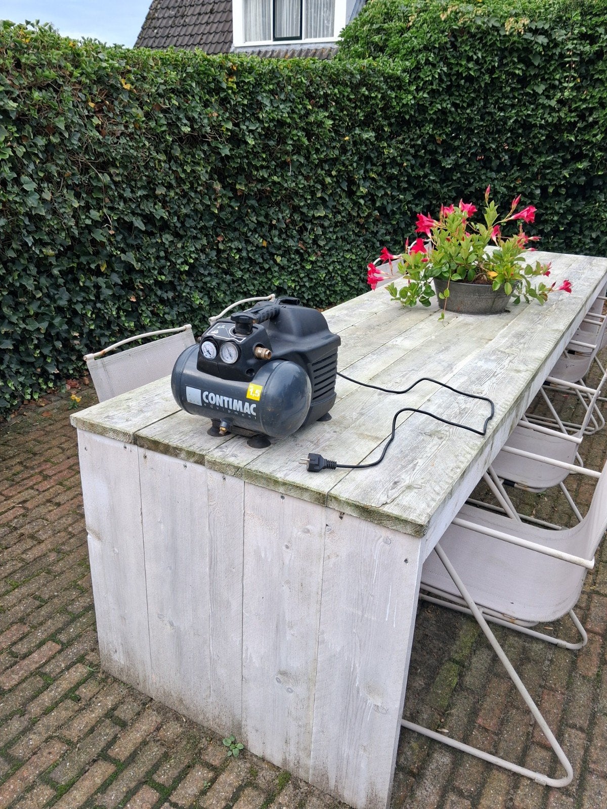 contimac werk compressor 8 bar hoge opbrengst werkbus, Ophalen, Gebruikt, 6 tot 10 bar, Minder dan 25 liter