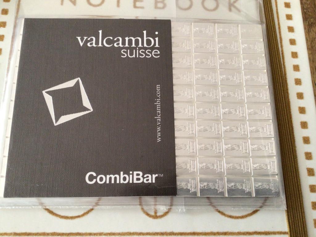 Valcambi Suisse CombiBar 100g Zilverbaar 999 Fijnheid, Postzegels en Munten, Edelmetalen en Baren, Ophalen of Verzenden, Zilver