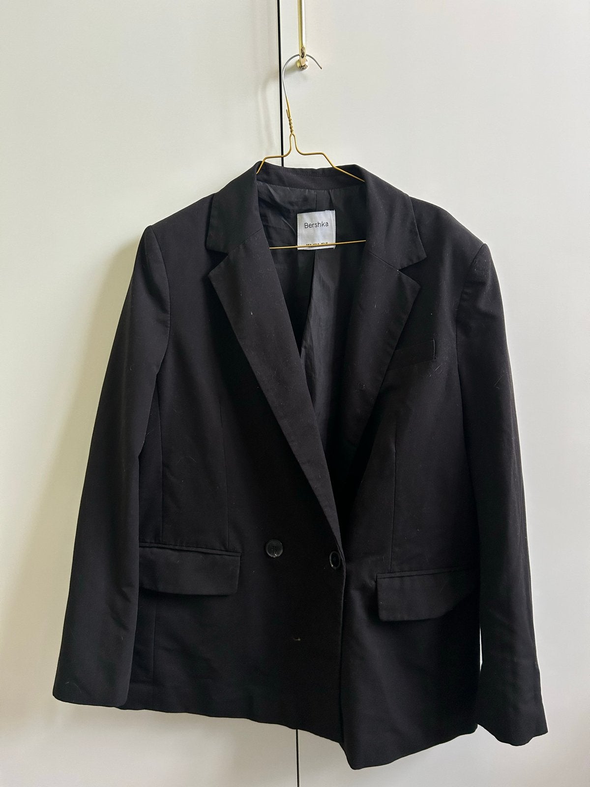 Bershka zwarte blazer, Maat M, Kleding | Dames, Maat 38/40 (M), Zwart, Ophalen of Verzenden, Zo goed als nieuw