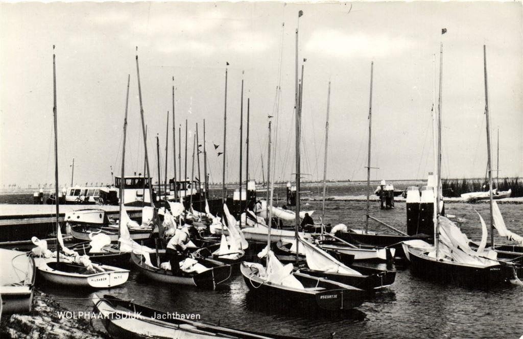 Wolphaartsdijk, Jachthaven - 1972 gelopen, Verzamelen, Ophalen of Verzenden, 1960 tot 1980, Gelopen, Zeeland