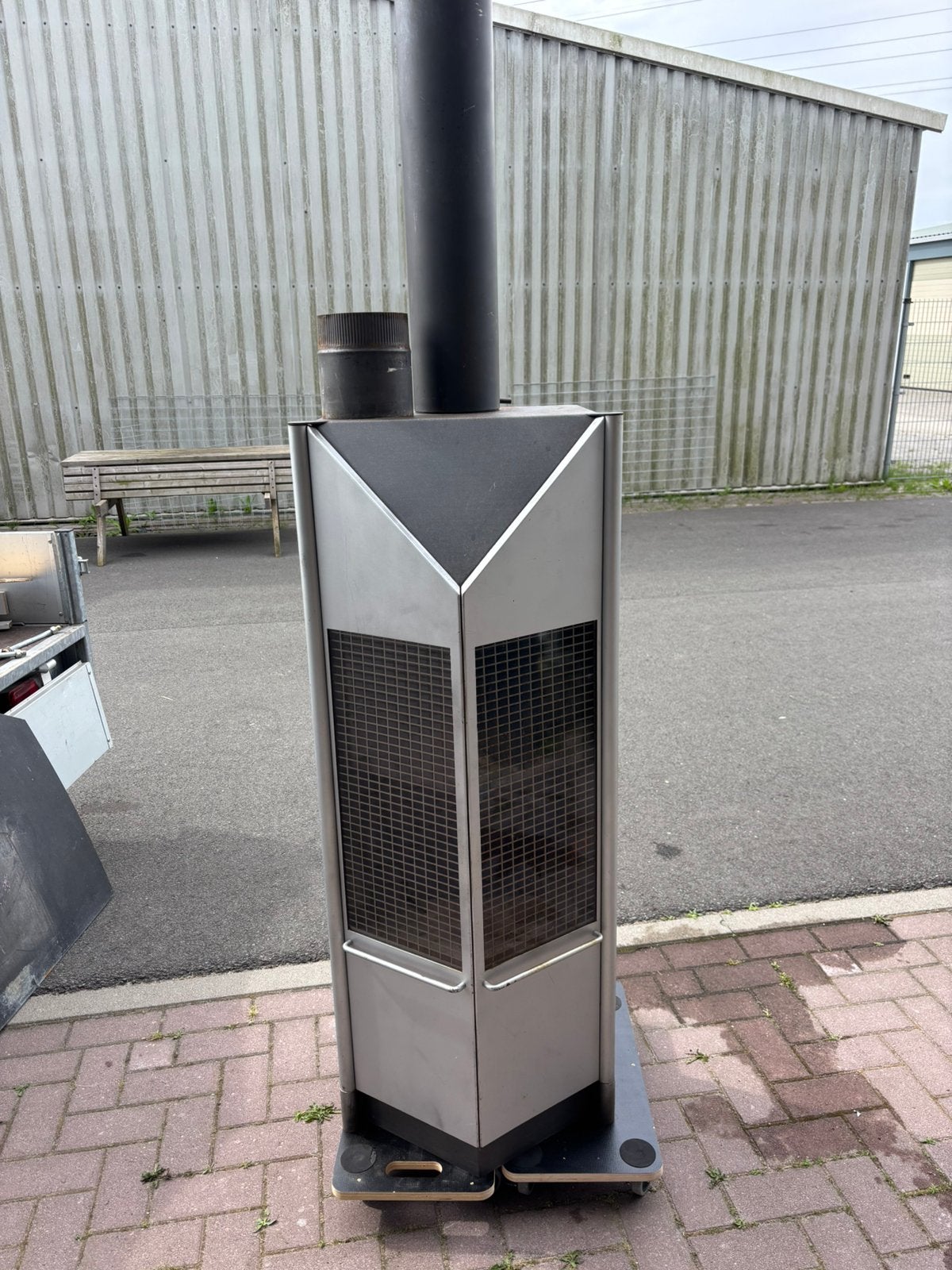 Speksteen houtkachel, Huis en Inrichting, Ophalen, Gebruikt, Vrijstaande haard, Houthaard