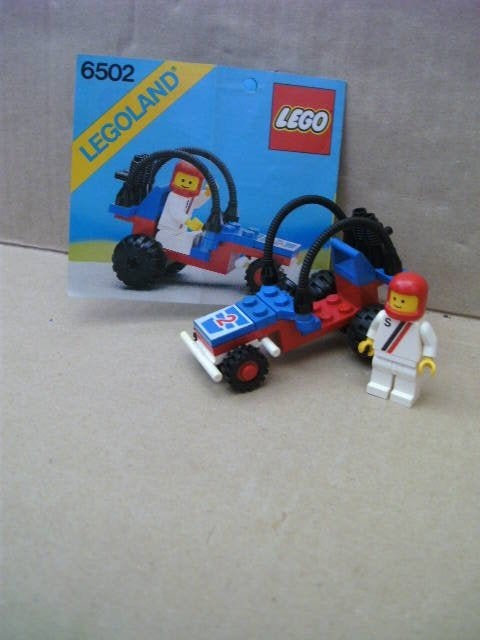Lego set 6502, buggy, raceauto met bouwboekje, Ophalen of Verzenden, Gebruikt