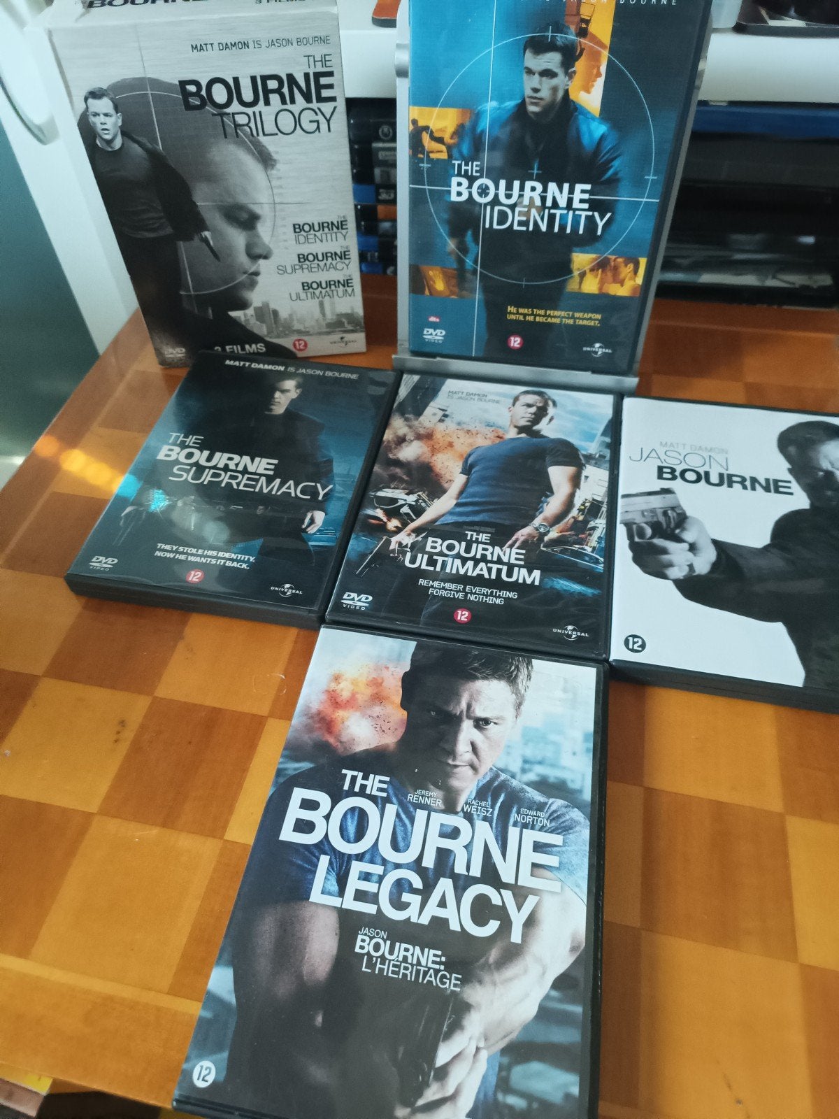 The Bourne Collectie (5 films) - Dvd NL ZGAN, Engels, Inclusief doosje, Ophalen of Verzenden, Zo goed als nieuw