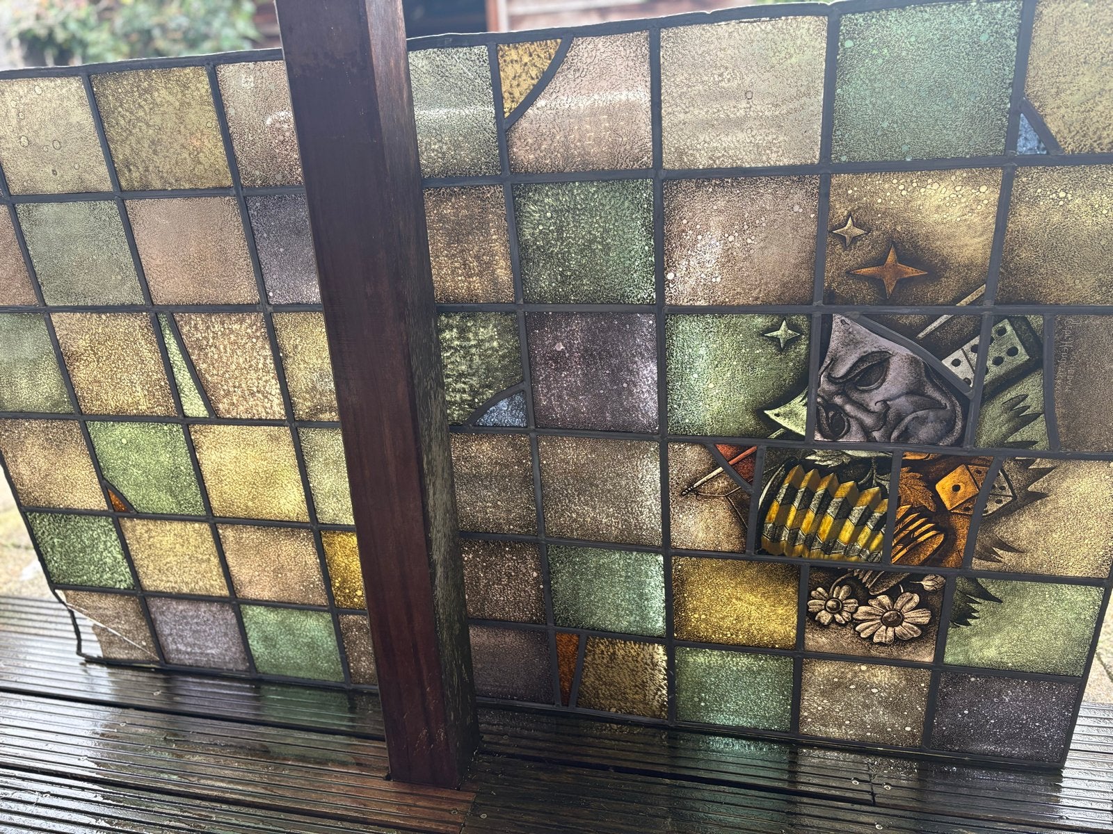 Uniek Glas-in-lood Paneel van gebroeders Hendrickx, Antiek en Kunst, Ophalen