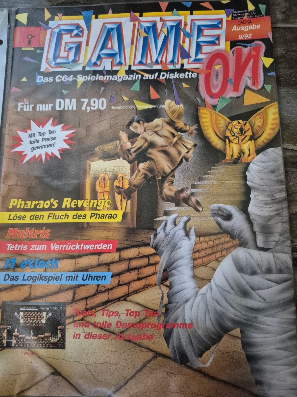 Game On C64 Spelmagazine op Diskette - Oktober 1992, Ophalen of Verzenden, Gebruikt, Overige genres