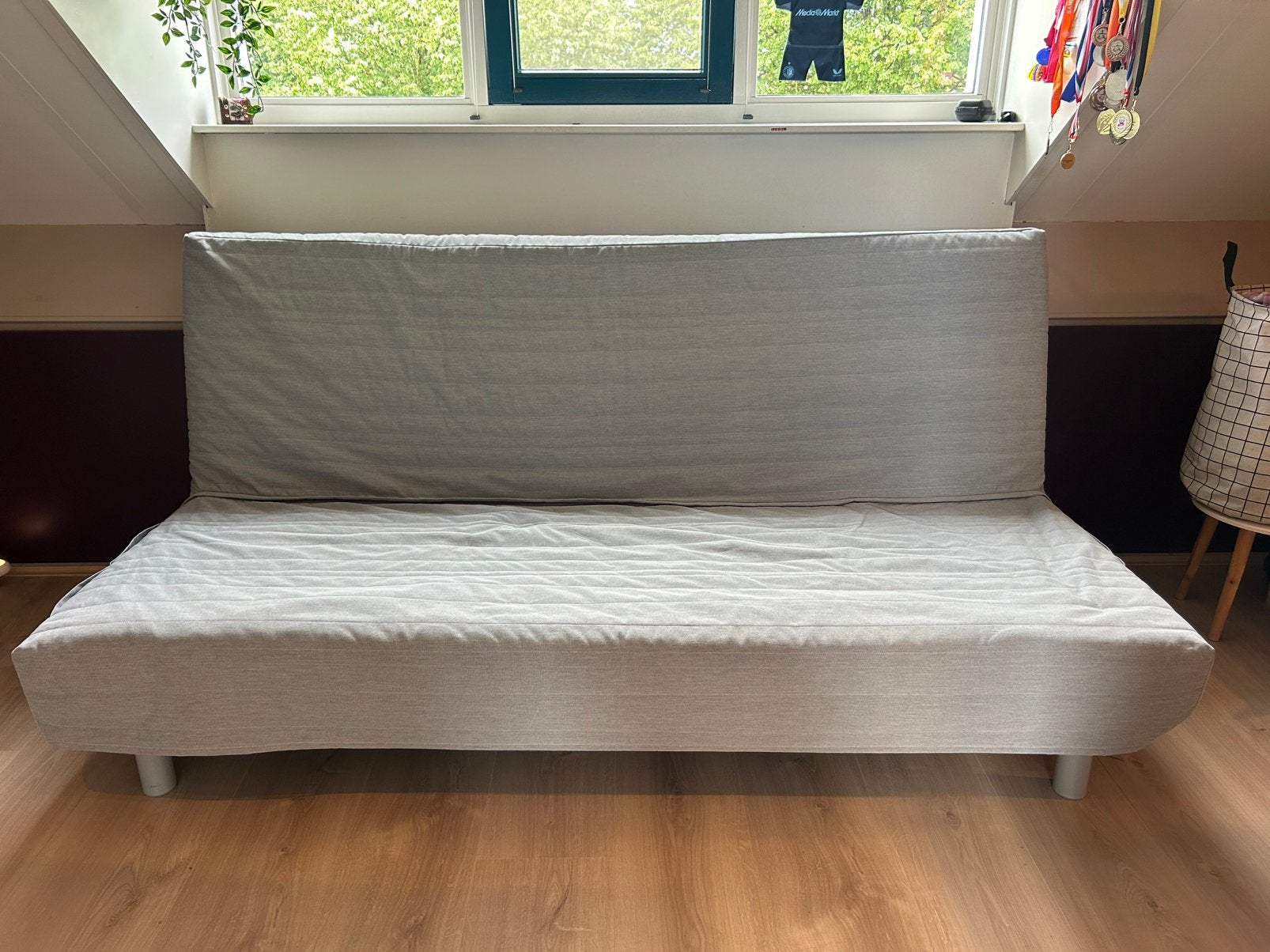 Slaapbank Ikea Beddinge, Ophalen, Zo goed als nieuw, Tweepersoons, 140 cm