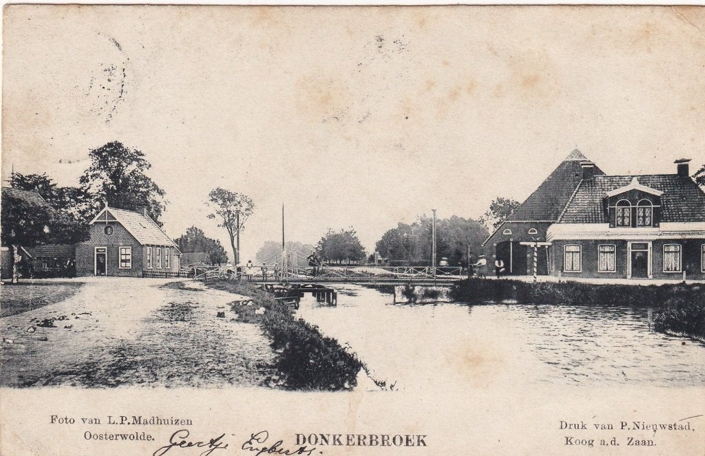 Donkerbroek, 1903., Verzenden, Voor 1920, Gelopen, Friesland