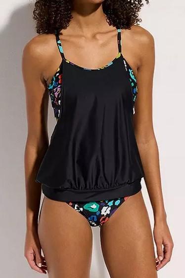 Tankini bikini en broekje nieuw 52 BOHO IBIZA zwart, Kleding | Dames, Badmode en Zwemkleding, Bonprix, Zwart, Nieuw, Ophalen of Verzenden