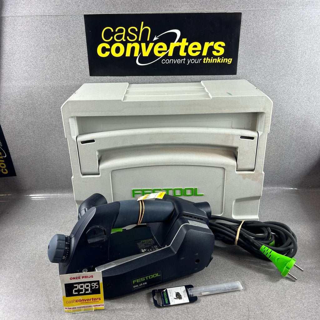 Festool EHL 65 EQ Schaafmachine | koffer | 720watt | 410384, Doe-het-zelf en Verbouw, Schaafmachines, Gebruikt, Elektrisch, Ophalen of Verzenden