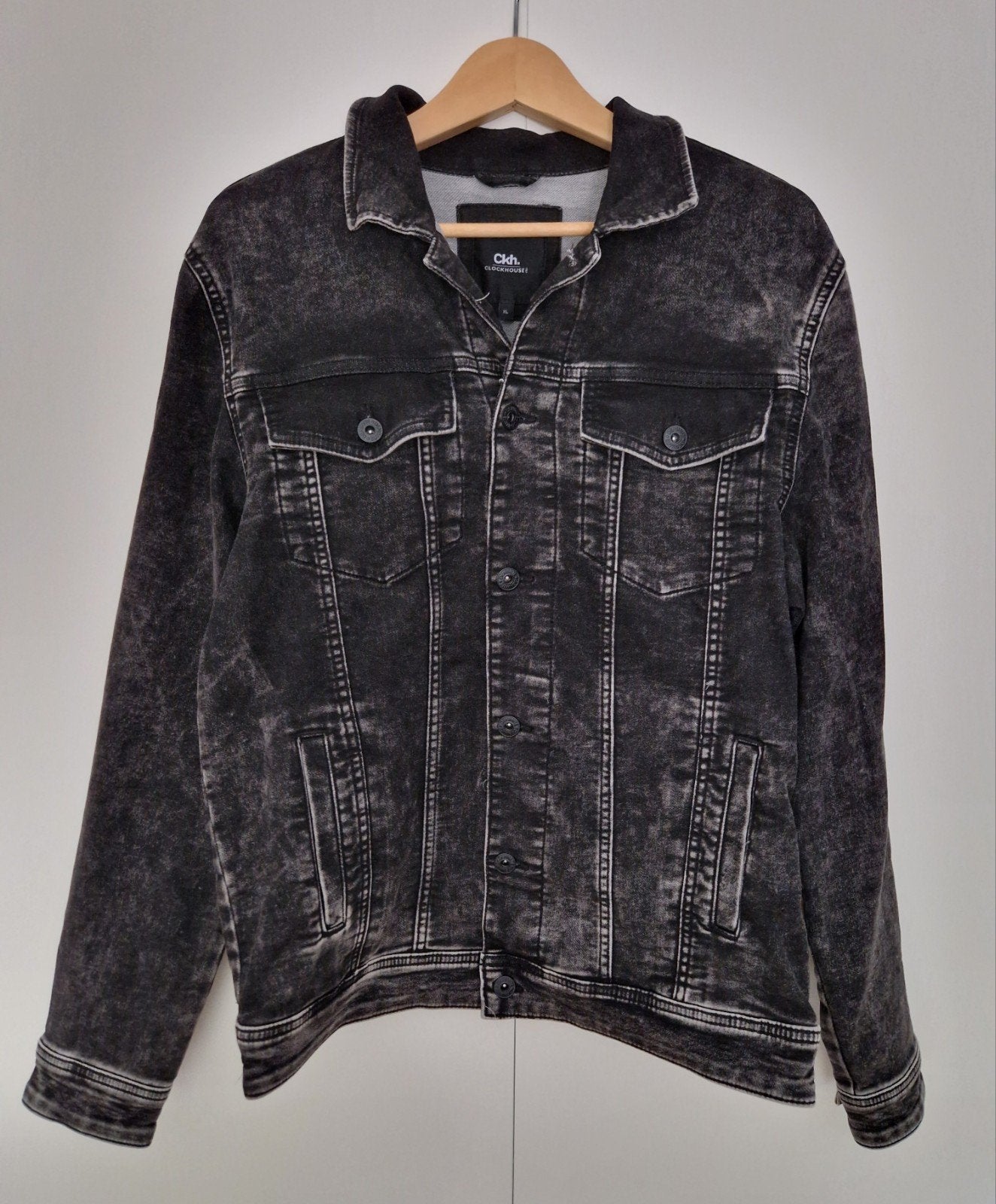 Nieuw, donkergrijs spijkerjasje jogstof maat XL CKH., Kleding | Heren, Ophalen of Verzenden, Clockhouse, Grijs, Maat 56/58 (XL)