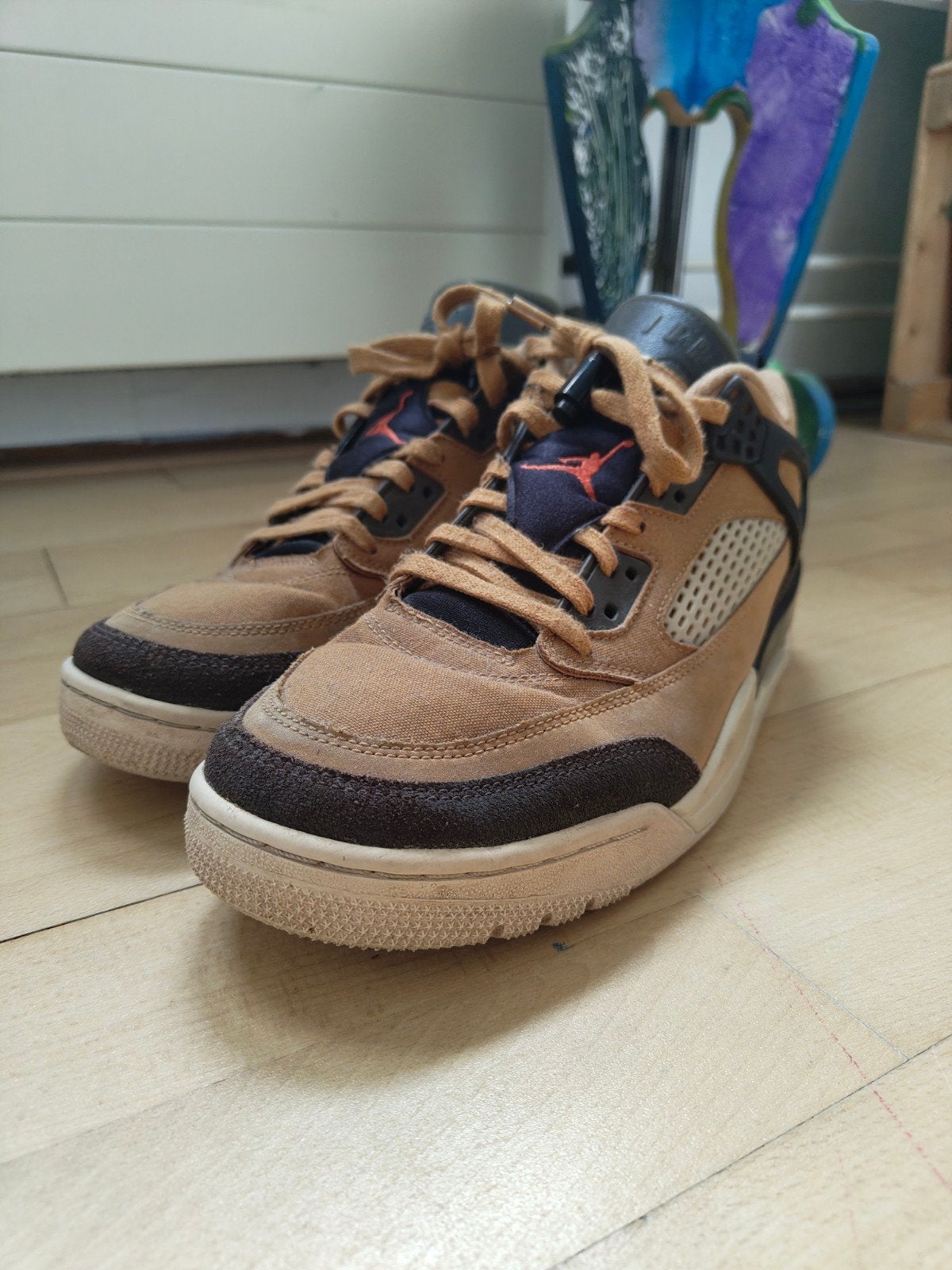 Nike Jordan Spizike low, Verzenden, Zo goed als nieuw, Bruin