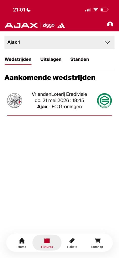 Ajax - Groningen in Volendam, Tickets en Kaartjes, Twee personen, Oktober