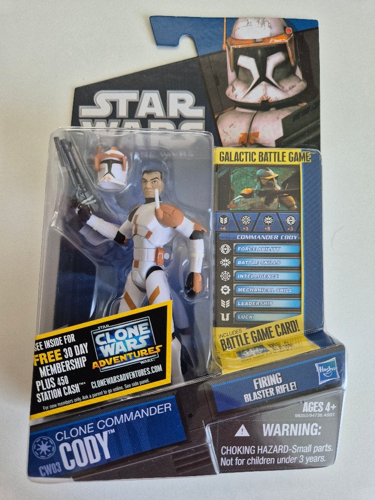 Star Wars CW 2010 CW03 Clone Commander Cody, Verzamelen, Star Wars, Ophalen of Verzenden, Nieuw, Actiefiguurtje