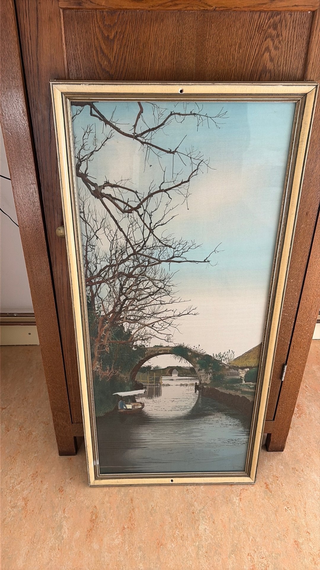 Chinees zijde schilderij, Antiek en Kunst, Ophalen