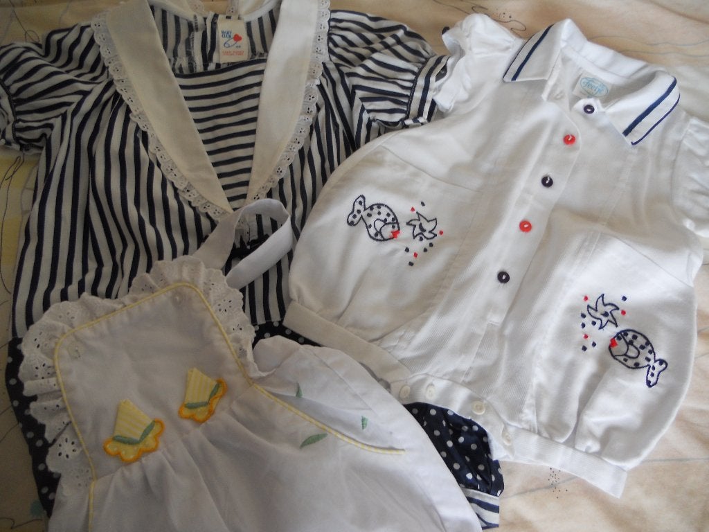 50 x vintage babykleding, pakjes enz., Ophalen of Verzenden, Gebruikt, Overige typen