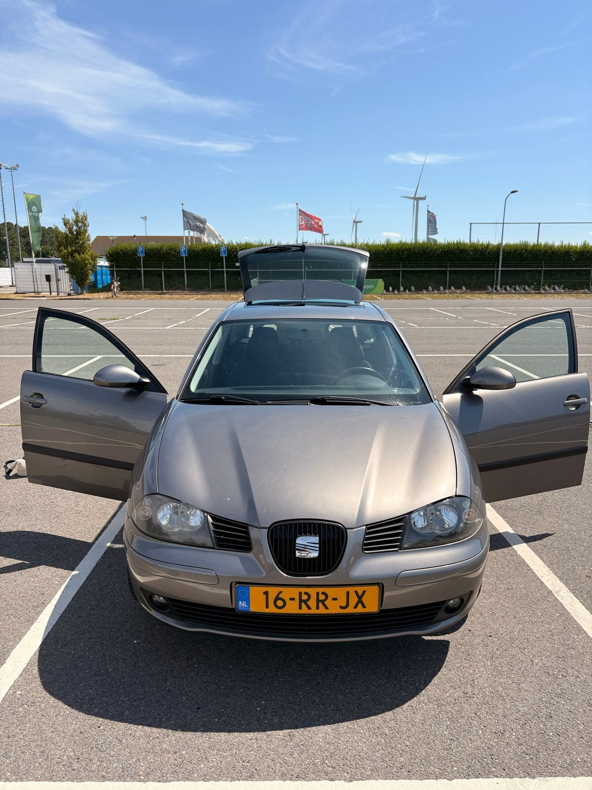 Seat Ibiza 1.4 16V 74KW 2005 Grijs, Voorwielaandrijving, 15 km/l, 40 €/maand, 4 cilinders