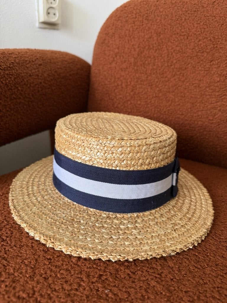 Boater hat Stetson, Stetson, Hoed, Ophalen of Verzenden, 57 cm (M, 7⅛ inch) of minder