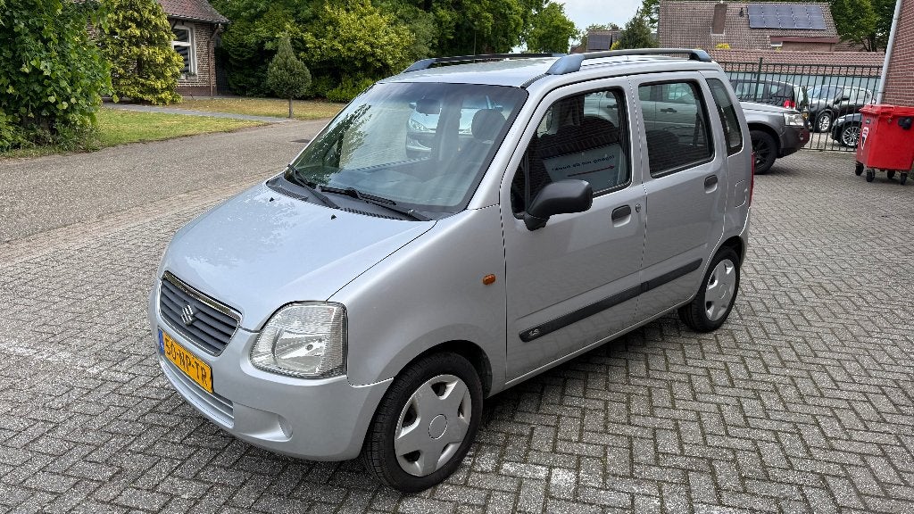 Suzuki Wagon R+ 1.3 2004 Grijs, Auto's, Voorwielaandrijving, Stof, 40 €/maand, 4 cilinders