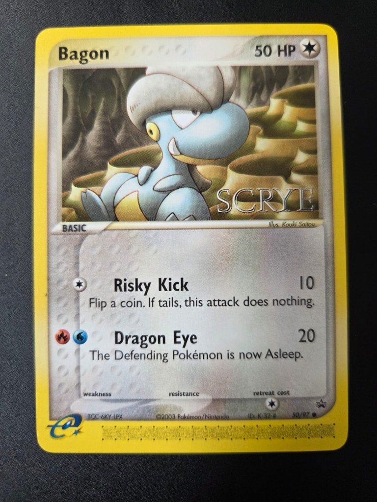 pokemon black star promo bagon SCRYE, Ophalen of Verzenden, Zo goed als nieuw, Losse kaart