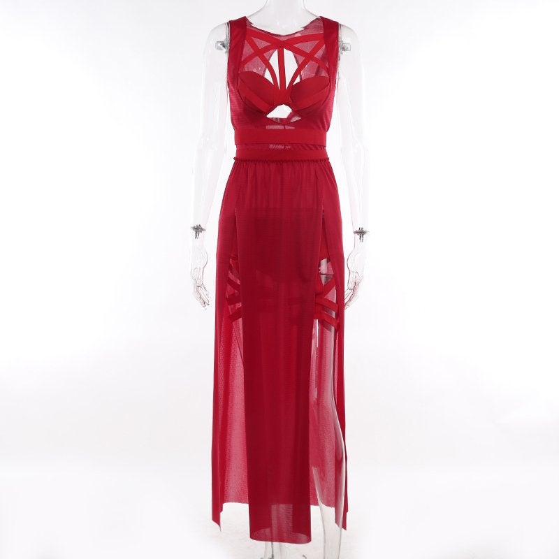 Rode sexy lange rok met topje / dames gothic festival top, Kleding | Dames, Maat 46/48 (XL) of groter, Nieuw, Ophalen of Verzenden