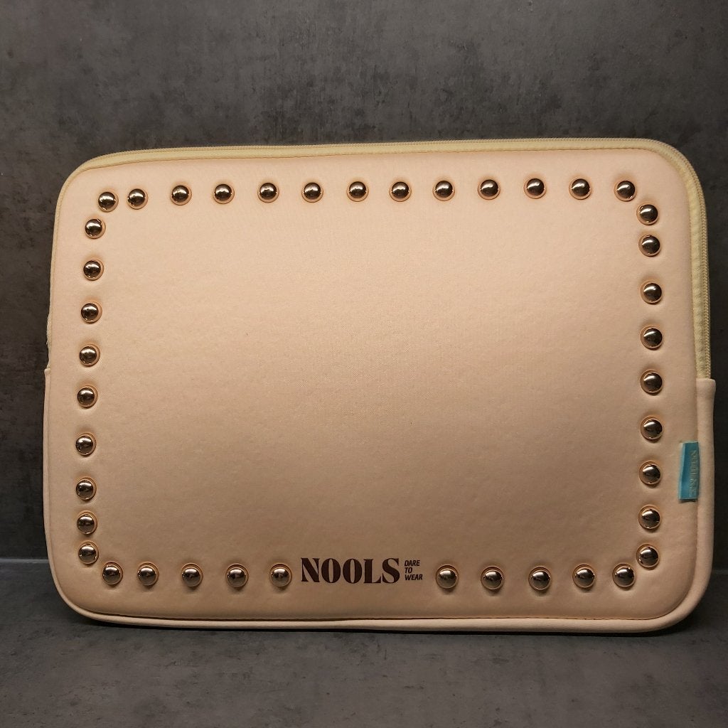 Nools laptopsleeve studs geel, Computers en Software, Verzenden, 15 inch, Nieuw, Onbekend