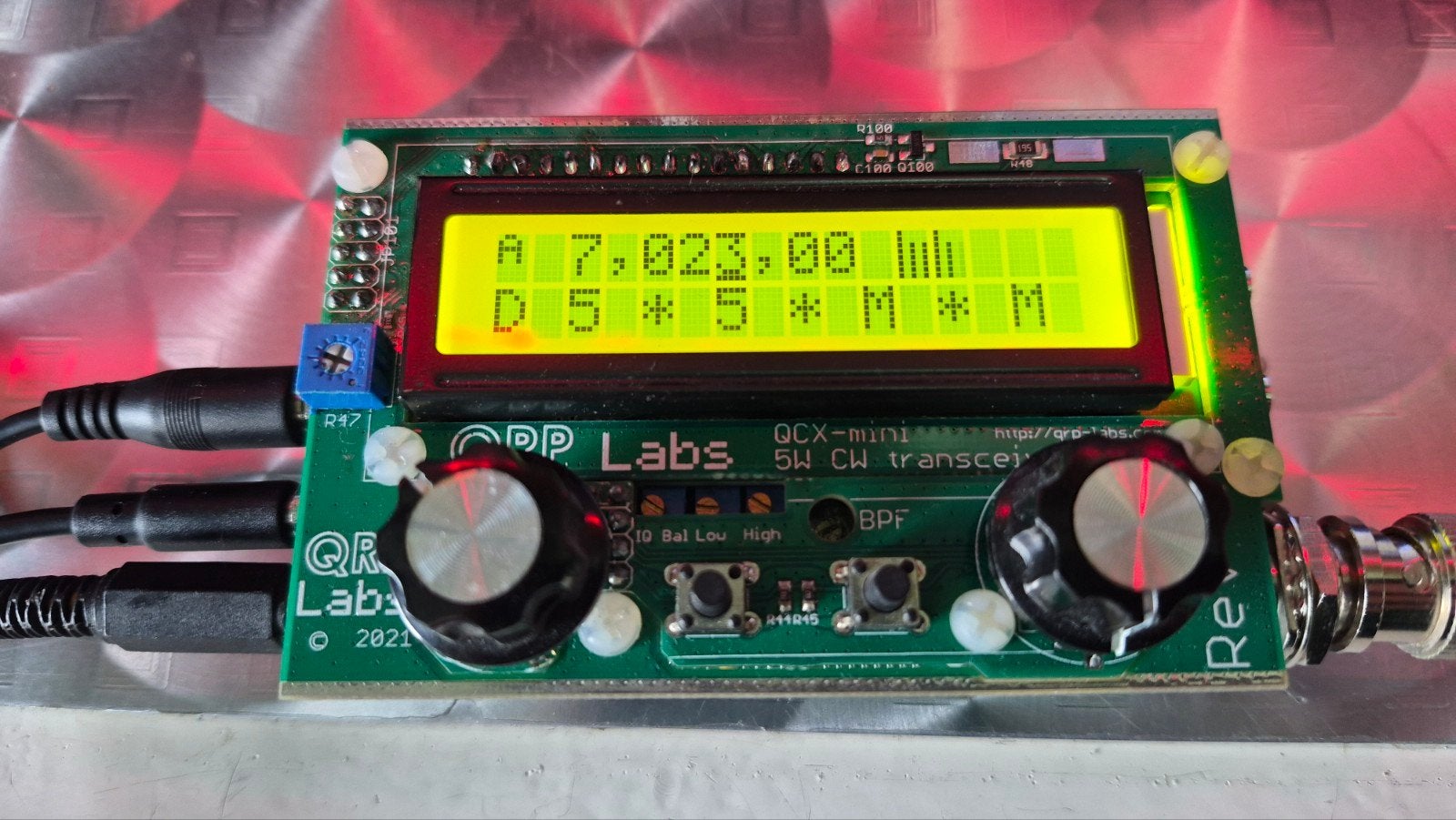 QRP Labs QCX-mini 5W CW..40m 7mhz. Transceiver, Telecommunicatie, Ophalen of Verzenden, Zo goed als nieuw, Zender en Ontvanger