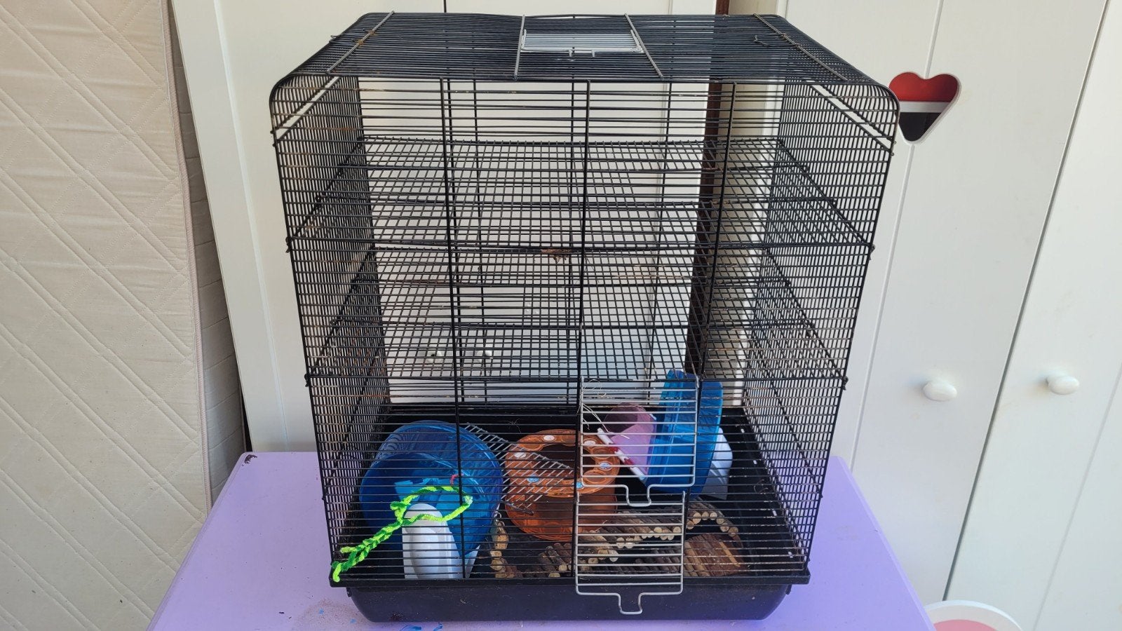 hok voor rat, hamster, muis, 3 etages, Gebruikt, Minder dan 75 cm, Hok, Ophalen