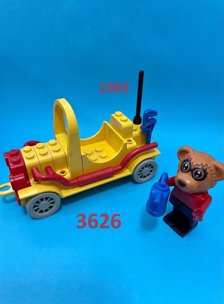 Lego Fabuland 3626 Roger Raccoon's Sports Car, Overige thema's, Lego, Ophalen of Verzenden, Zo goed als nieuw