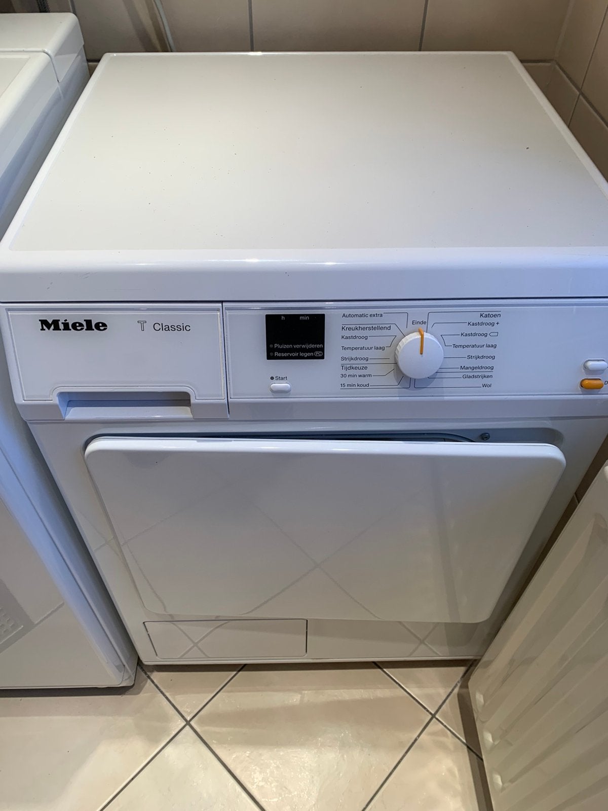 Miele T Classic wasdroger, Witgoed en Apparatuur, Wasdrogers, Ophalen, 6 tot 8 kg, Gebruikt, Luchtafvoer