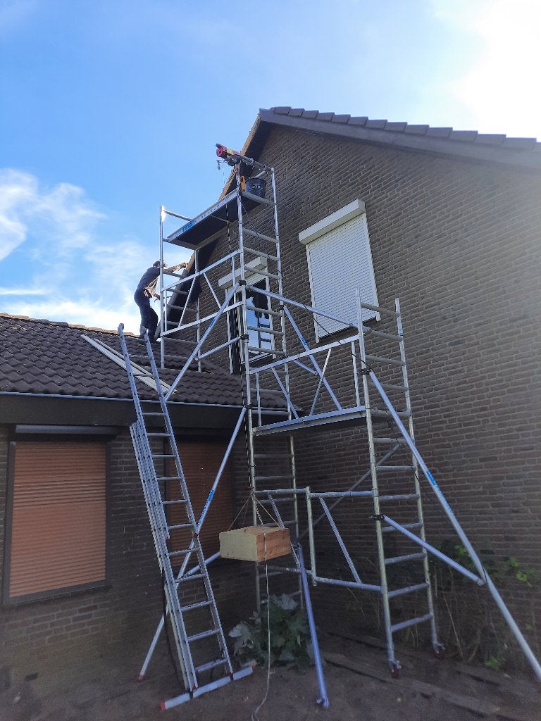 steiger, Doe-het-zelf en Verbouw, Ophalen, Gebruikt, Gevelsteiger, 5 meter of hoger