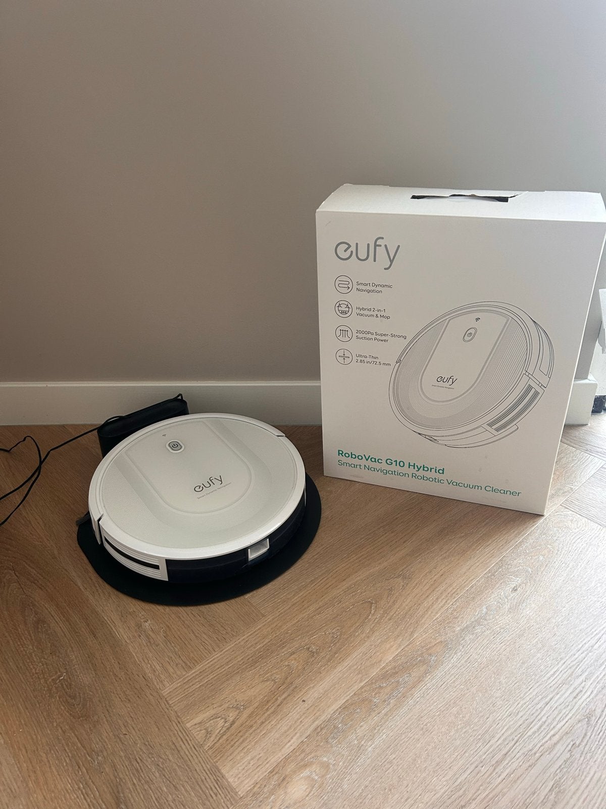 Eufy RoboVac G10 Hybrid Stofzuigrobot met dweilfunctie, Overige merken, Ophalen of Verzenden, Zo goed als nieuw, Robotstofzuiger