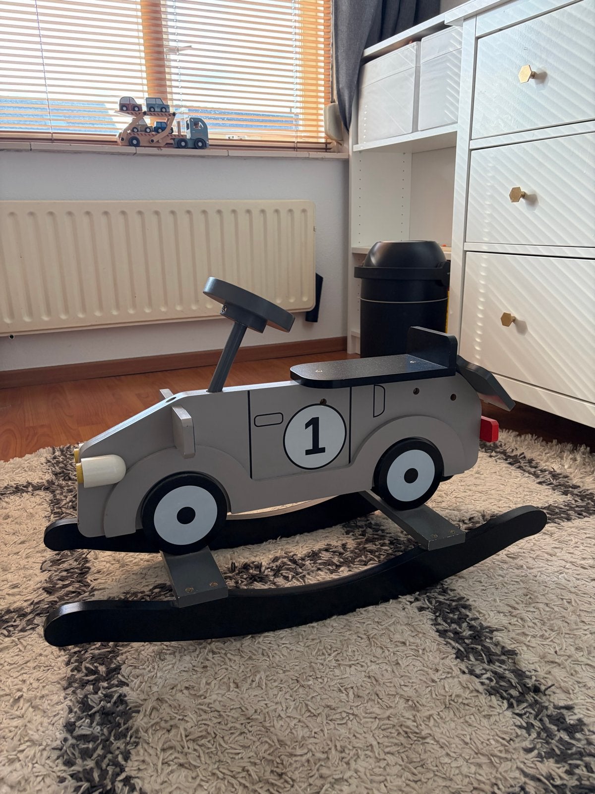 Houten hobbelauto 'My First Car', Ophalen, Gebruikt, Rij- of Hobbelspeelgoed