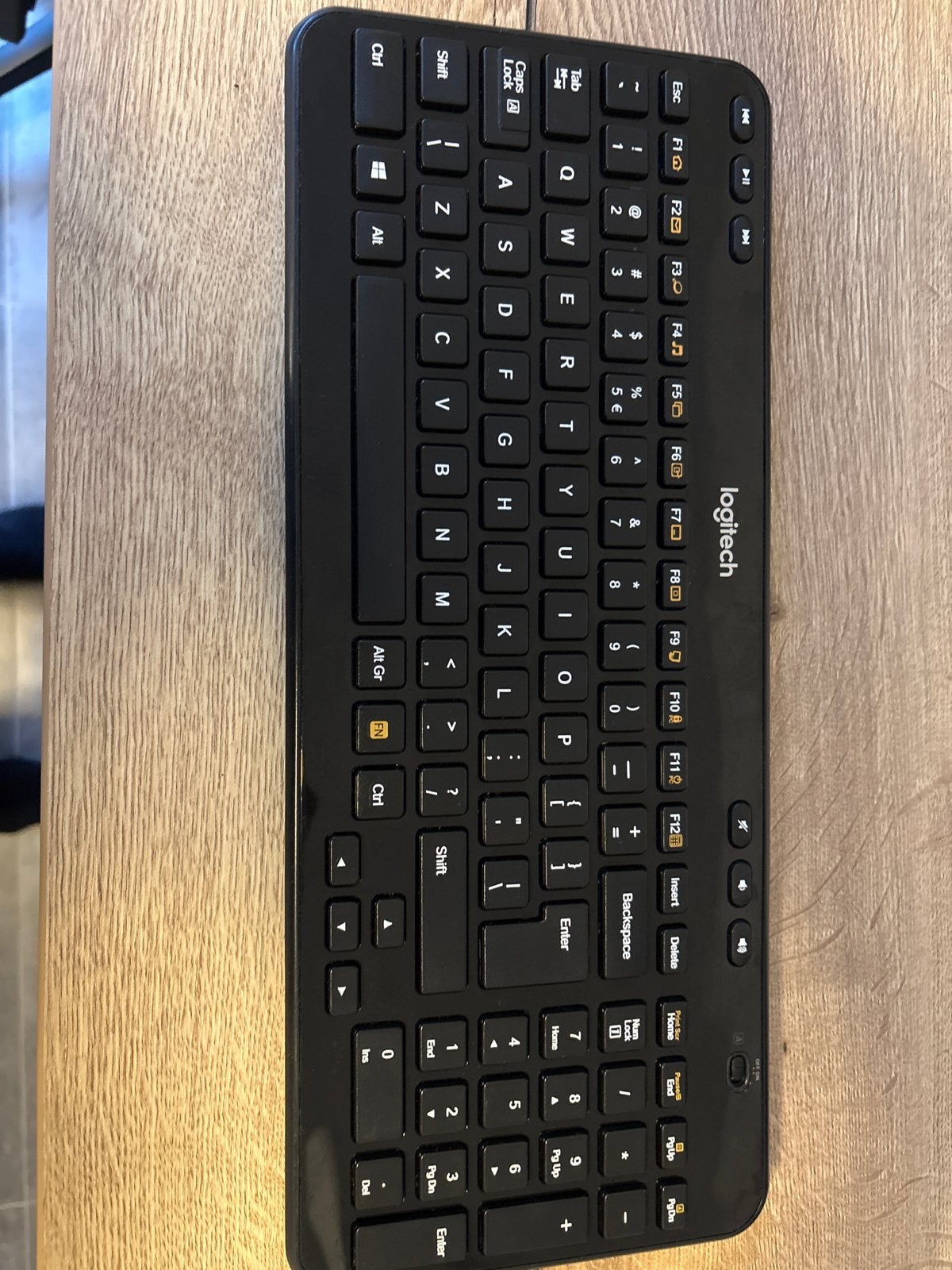 Logitech K360 Draadloos Toetsenbord - Prima Staat, Ophalen of Verzenden, Gebruikt, Draadloos