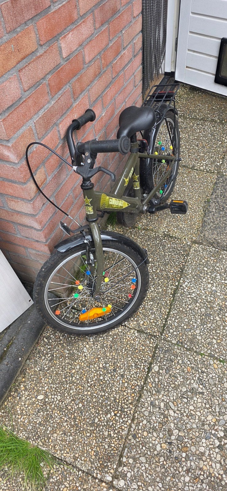 Volare Camouflage Kinderfiets 18 inch – Nette staat, Ophalen, Terugtraprem, Staal, 16 tot 20 inch