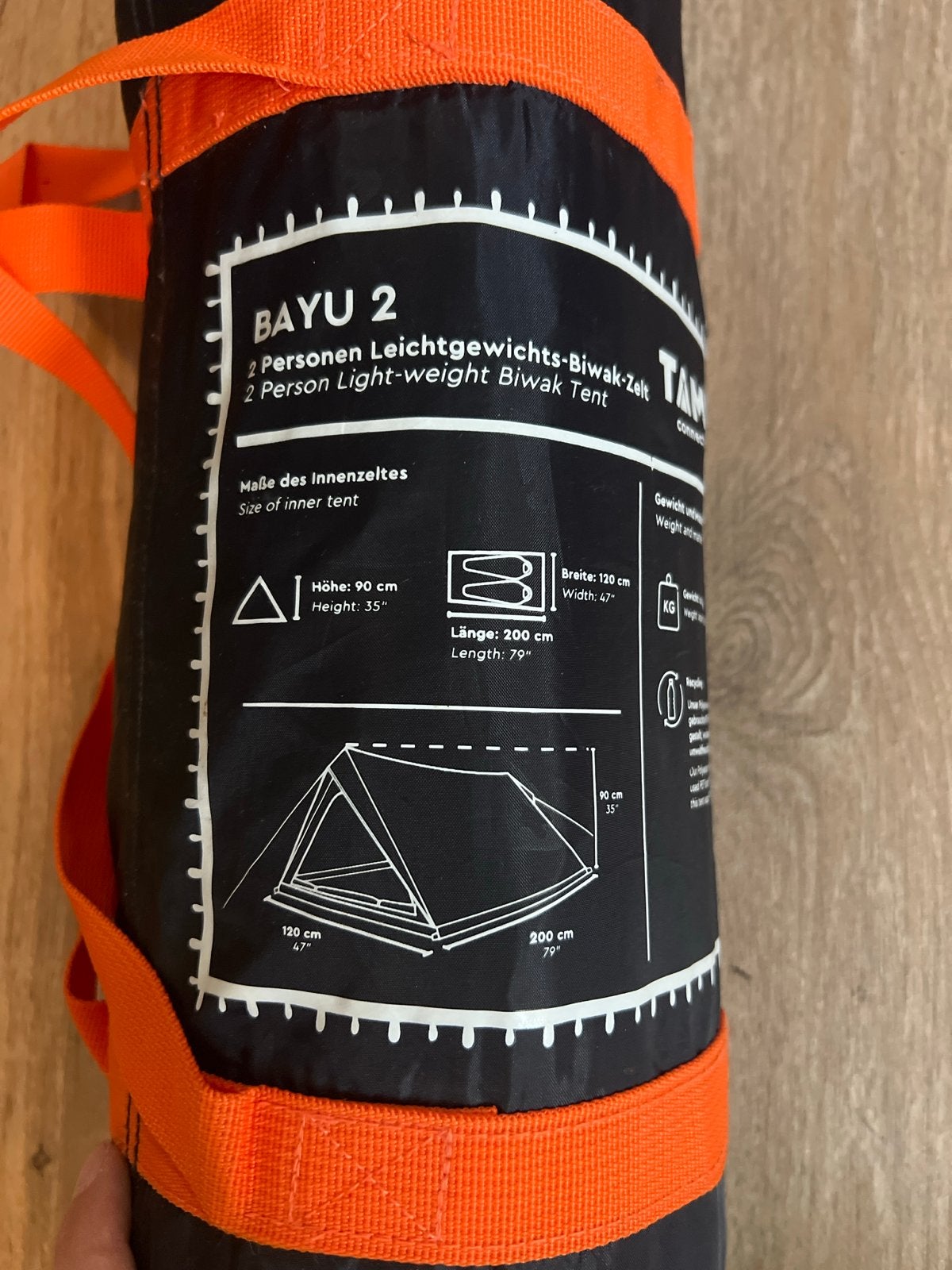 TAMBU BAYU 2 Lichtgewicht Biwak Tent - 2 Personen, Ophalen, Nieuw, Tot en met 2