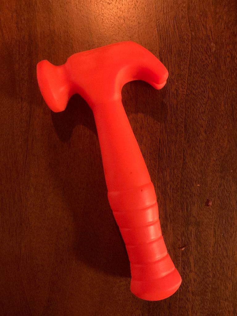 Combex 1064 Hamer Speelgoed 19cm oranje kunststof, Ophalen of Verzenden, Gebruikt
