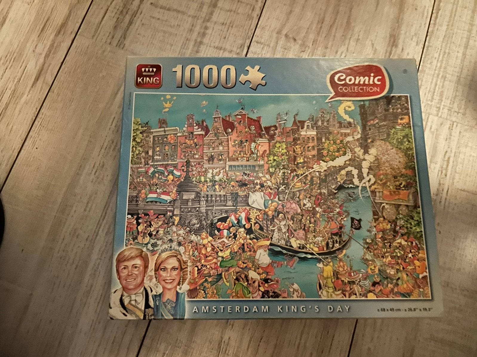 Ansterdam koningsdag puzzel van king, Ophalen, 500 t/m 1500 stukjes, Zo goed als nieuw, Legpuzzel