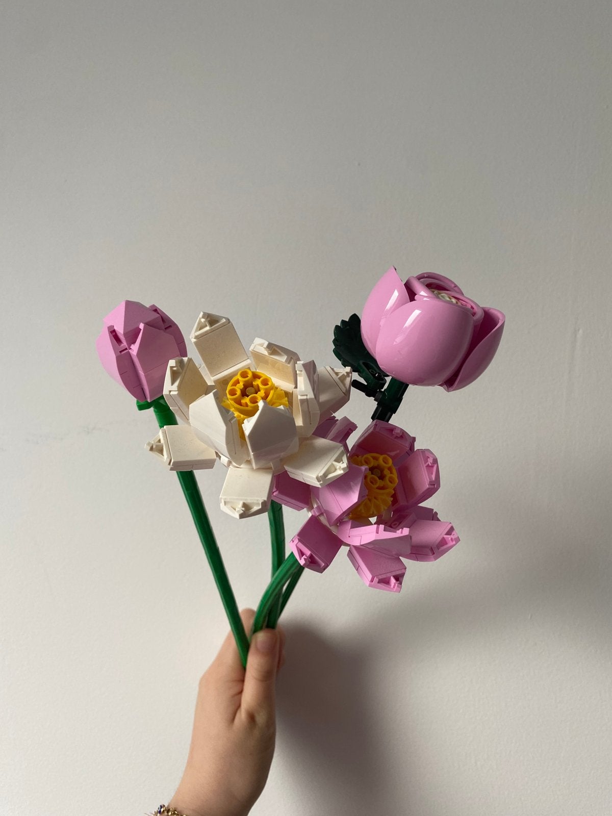 Lego Bloemen Boeket - Lotus en Rozen (incl. extra roos), Ophalen of Verzenden, Zo goed als nieuw, Overige merken