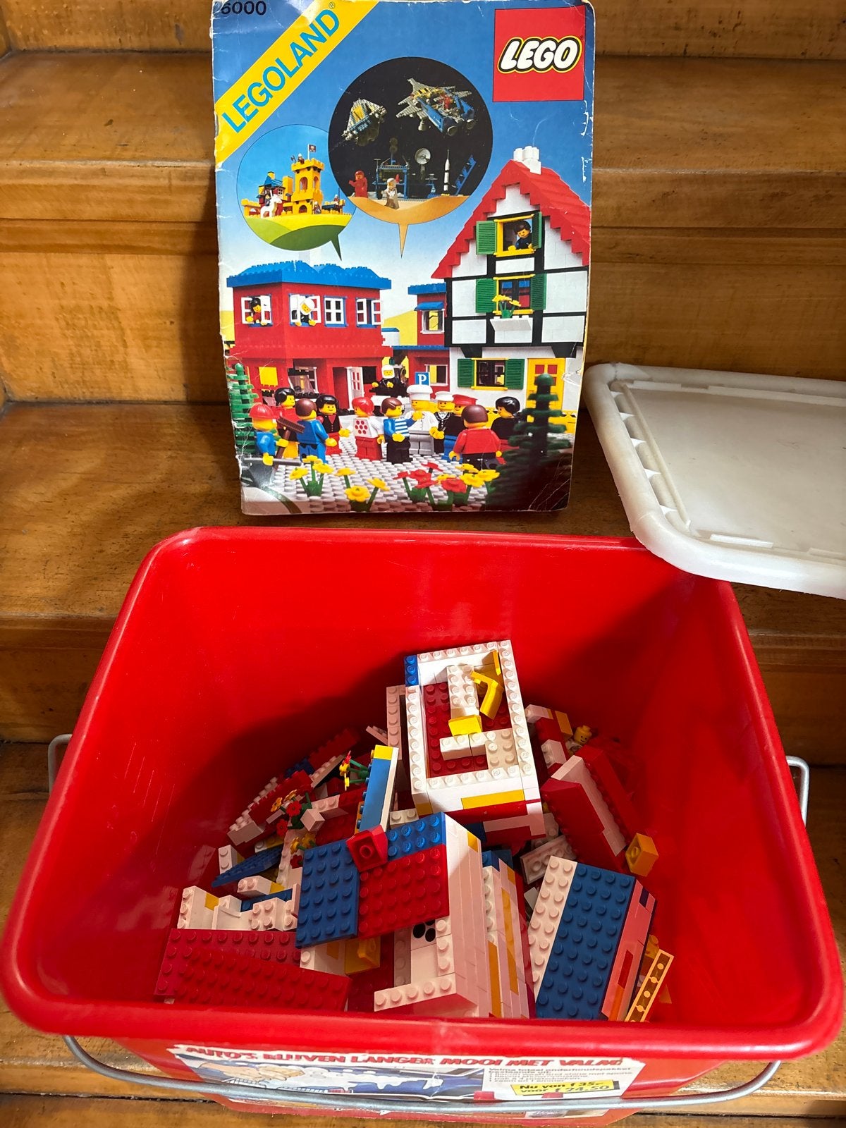 Vintage LEGO Legoland met boekje - Jaren '70/ '80, Ophalen, Gebruikt, Overige merken