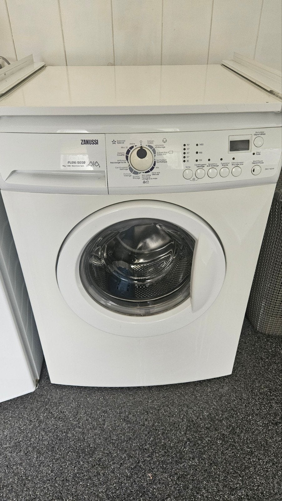 zanussi wasmachine, Ophalen, Gebruikt, 1200 tot 1600 toeren, 85 tot 90 cm